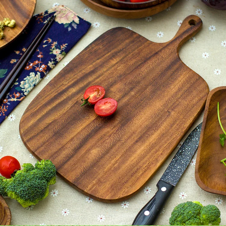 Bread steak cutting Trays Kitchen Cutting Board Solid Wooden Fruit Chopping Board Whole Wood 
Bread steak cutting Trays Kitchen Cutting Board Solid Wooden Fruit Chopping Board Whole Wood