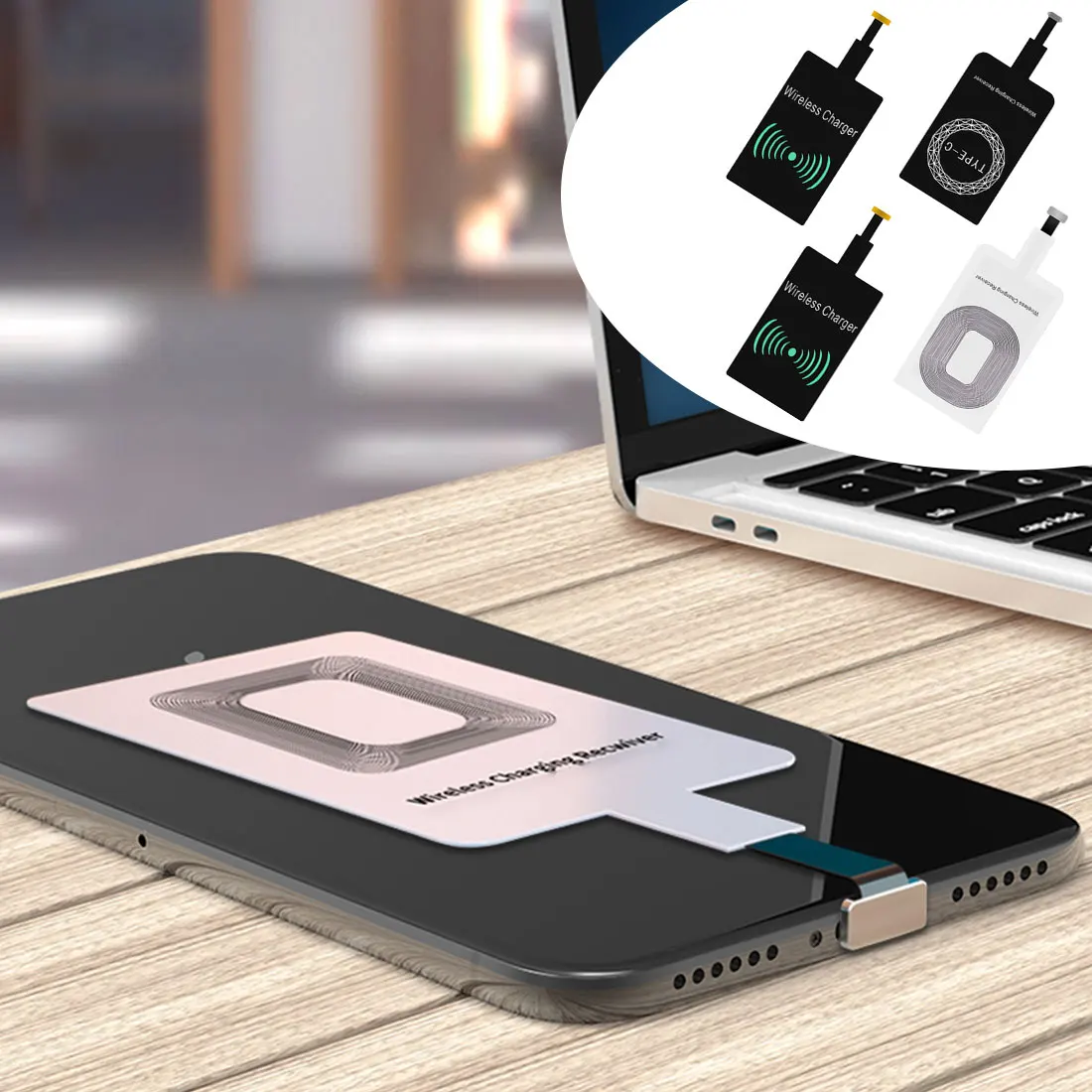 Micro USB Type C Universal Fast Wireless Charger Adapter For Samsung Huawei For iPhone For Android Qi Wireless Charging Receiver
Micro USB Type C Universal Fast Wireless Charger Adapter For Samsung Huawei For iPhone For Android Qi Wireless Charging Receiver