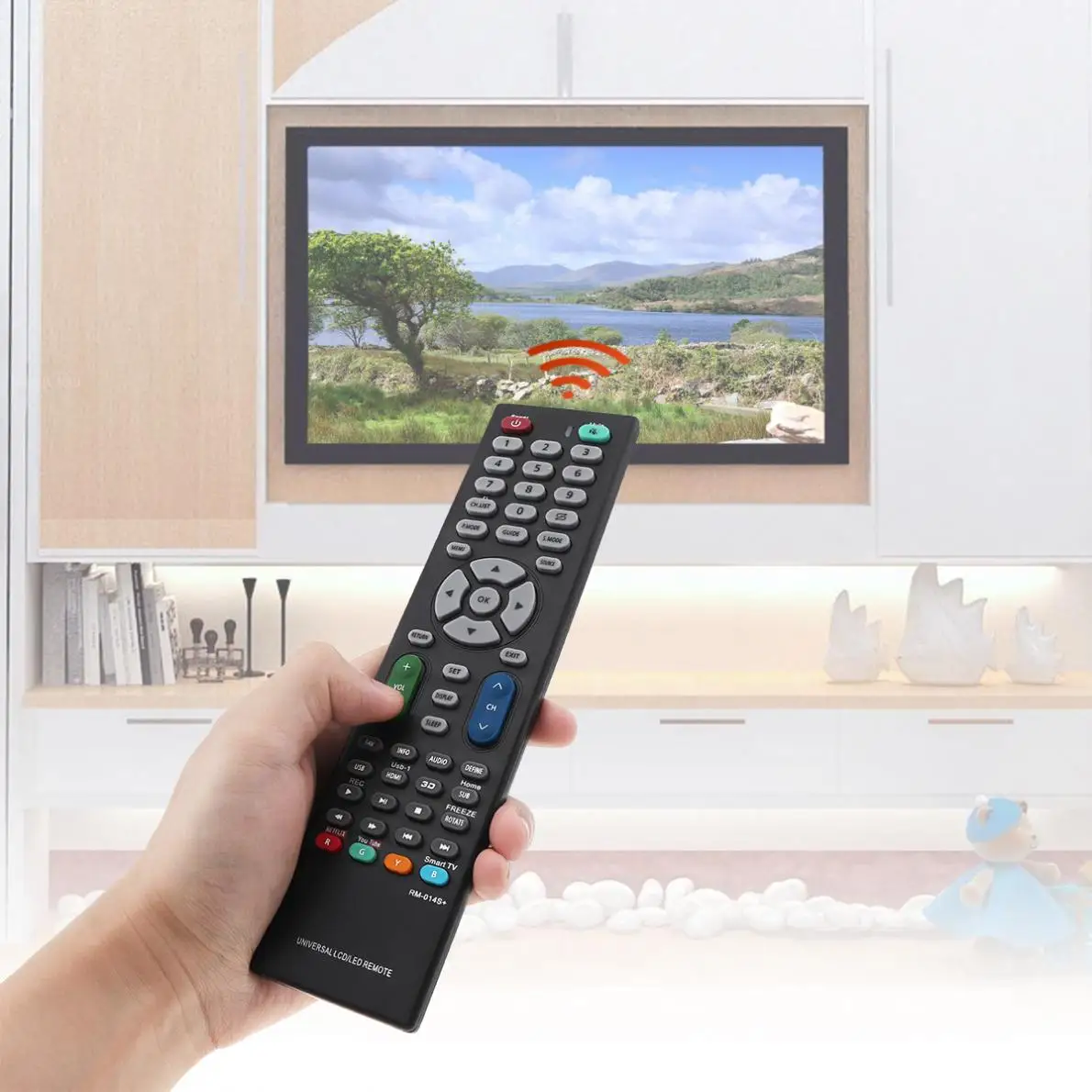 Universal TV Remote Control Replacement RM-014S+ LCD LED Smart TV Compatible with Most of Brands
Universal TV Remote Control Replacement RM-014S+ LCD LED Smart TV Compatible with Most of Brands