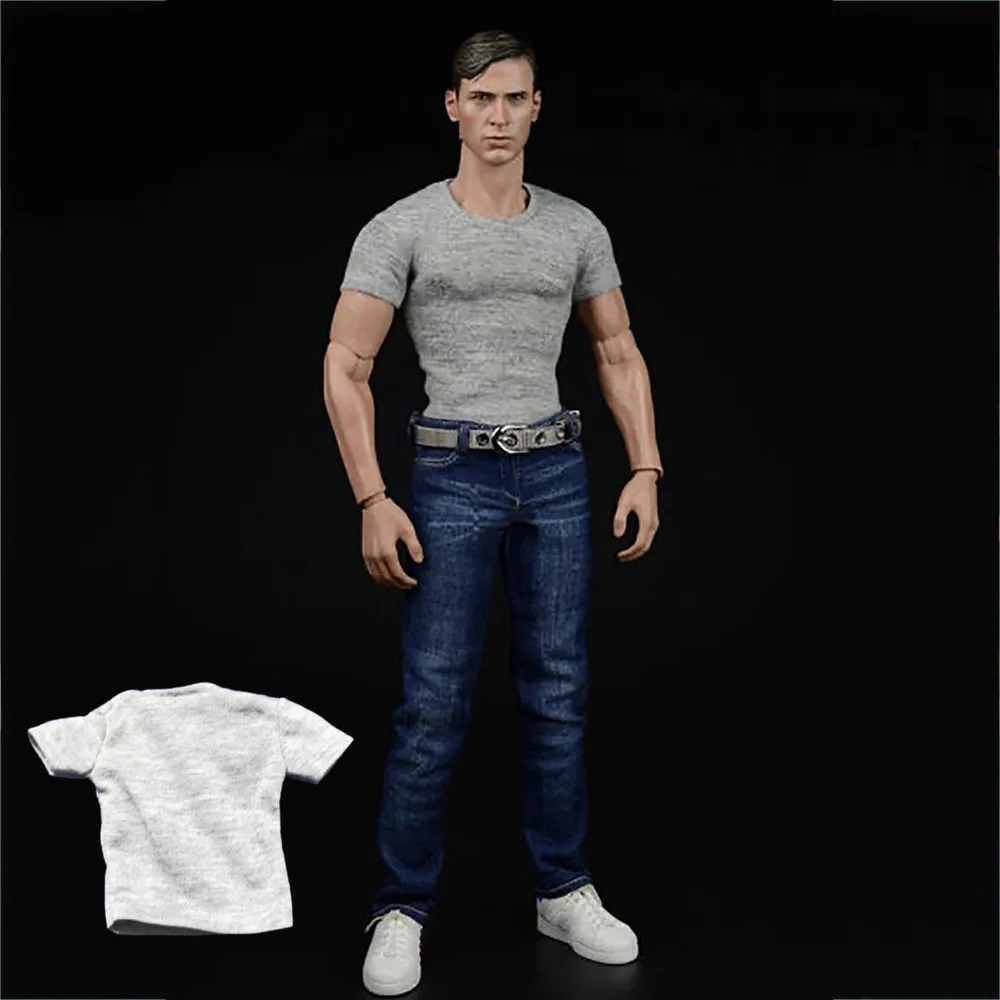 In Stock 1/6th Men's T-Shirt Top Elastic Short Sleeve Clothes Model Fit 12" Male Action Figure Body Toys
In Stock 1/6th Men's T-Shirt Top Elastic Short Sleeve Clothes Model Fit 12" Male Action Figure Body Toys