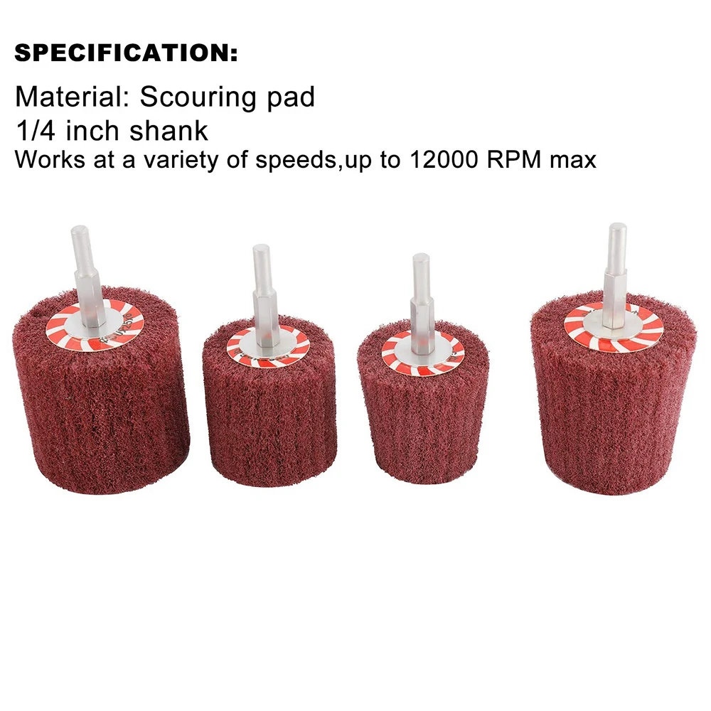 7 PCS Non Woven Abrasive Buffing Wheels Drill Attachment Set, Scouring Pads Wheel with 1/4 Inch Shank for Polishing
7 PCS Non Woven Abrasive Buffing Wheels Drill Attachment Set, Scouring Pads Wheel with 1/4 Inch Shank for Polishing