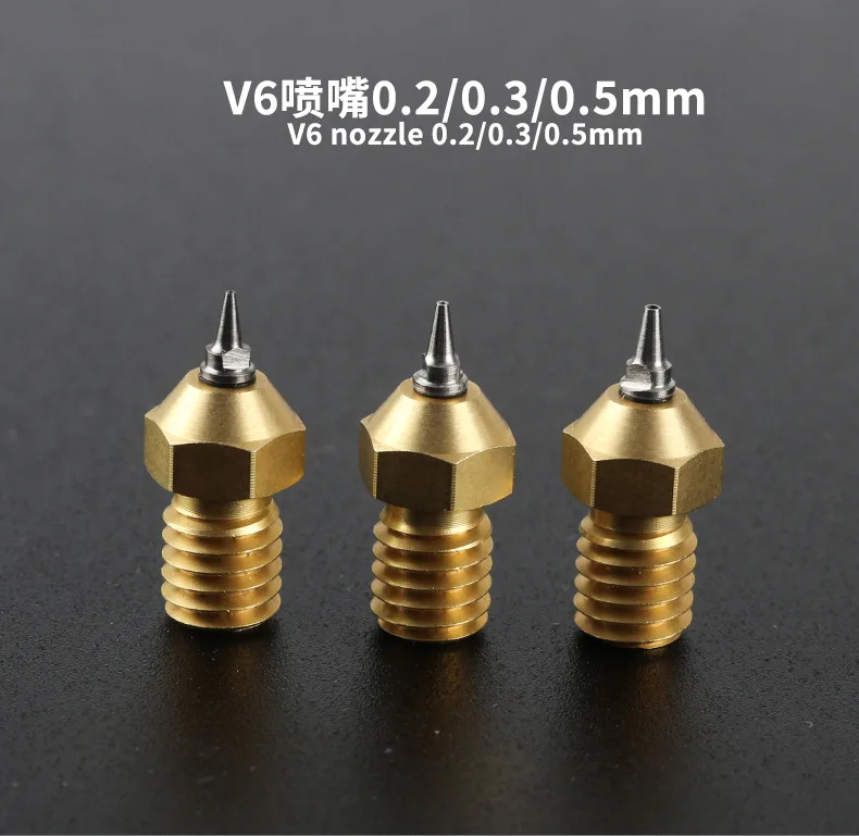 2 шт. новый дизайн V6 0,2/0,4/0,3/0,5 мм Насадка/заостренная насадка для 1,75 мм Prusa I3 3D принтера, детали титанового экструдера
2 шт. новый дизайн V6 0,2/0,4/0,3/0,5 мм Насадка/заостренная насадка для 1,75 мм Prusa I3 3D принтера, детали титанового экструдера