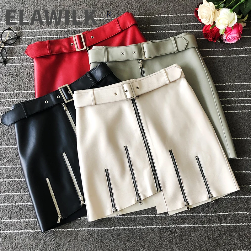 Europe style women's real leather skirts autumn high quality high-waist leather zipper skirt A819
Europe style women's real leather skirts autumn high quality high-waist leather zipper skirt A819