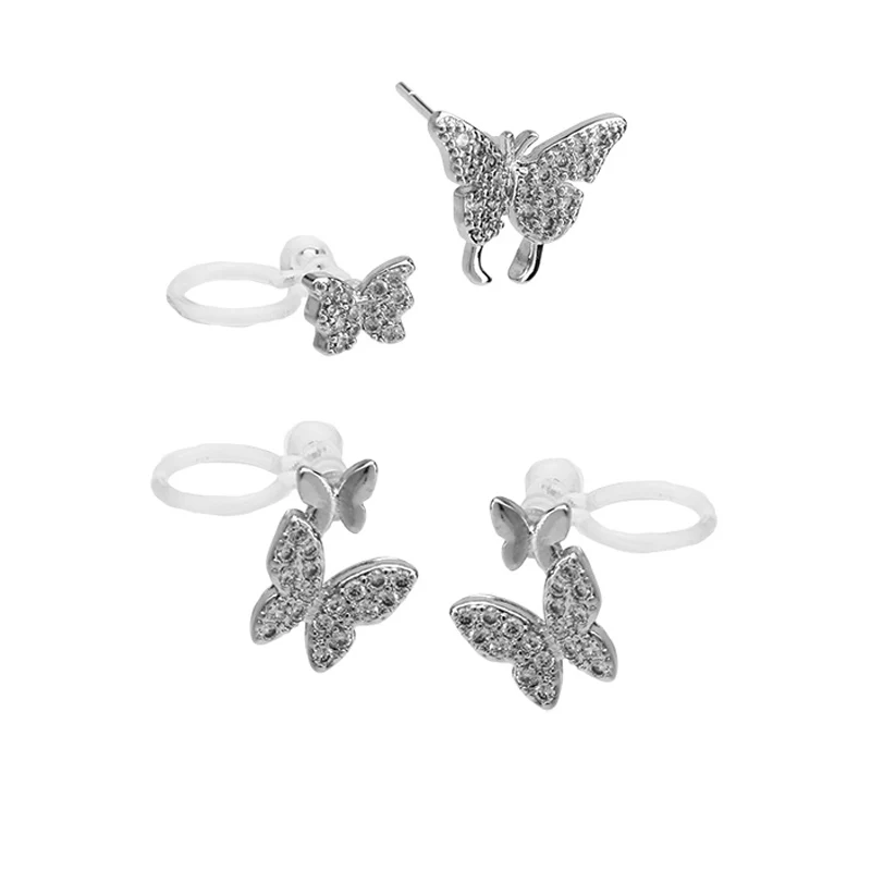 Cute Romantic Butterfly Clip Earrings Fake Piercing tragus Fashion Zirconia Jewelry 2021 Stud Earrings Set Cuff For Women Girls
Cute Romantic Butterfly Clip Earrings Fake Piercing tragus Fashion Zirconia Jewelry 2021 Stud Earrings Set Cuff For Women Girls