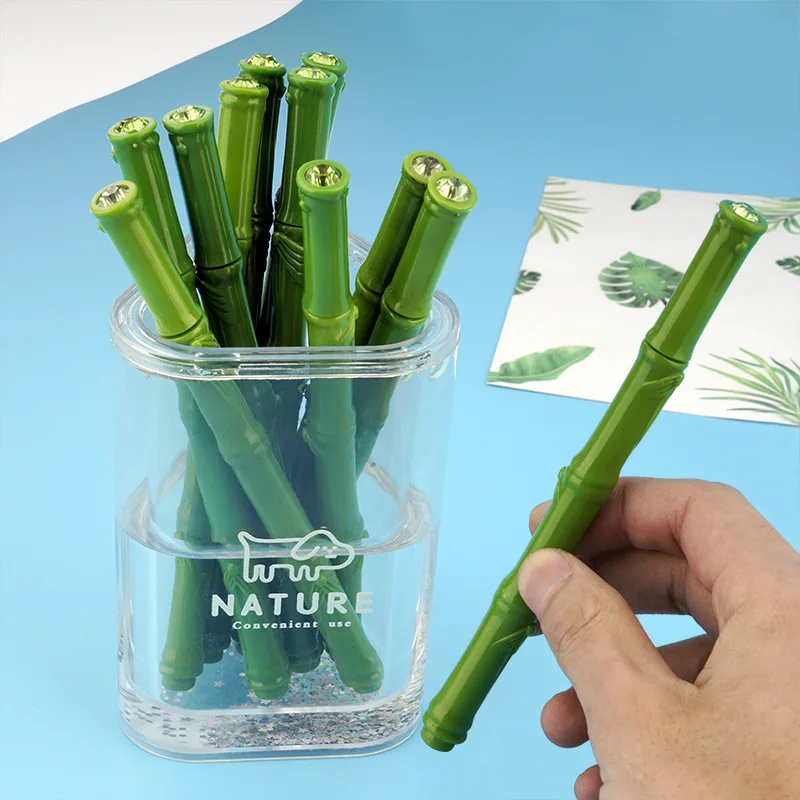 36 pcs/lot Creative Bamboo Gel Pen Cute 0.5mm black Ink Signature Pens Promotional Gift School Supplies
36 pcs/lot Creative Bamboo Gel Pen Cute 0.5mm black Ink Signature Pens Promotional Gift School Supplies