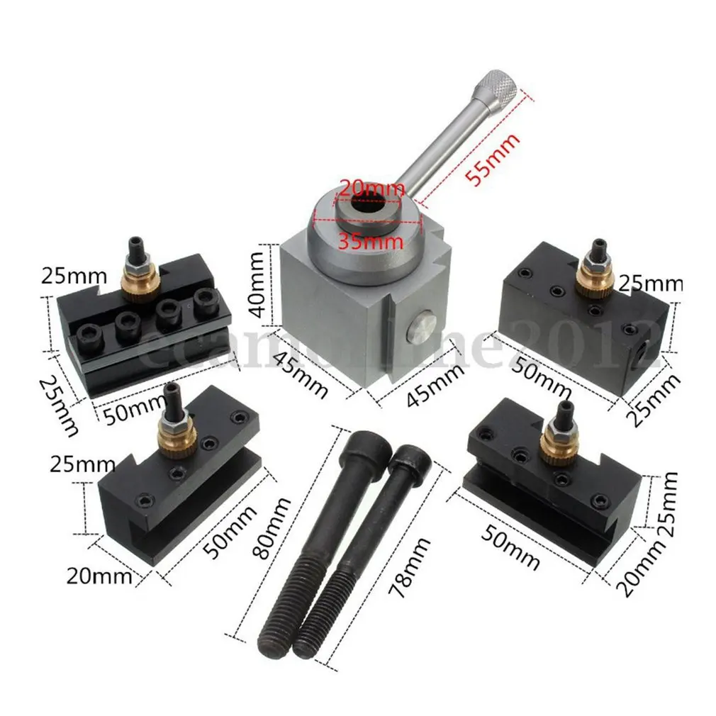 1Set Mini Multifid Quick Change Tool Post Boring/Facing/Turning Holder with M8/M10 Mounting Bolts Kit For Lathes Tools
1Set Mini Multifid Quick Change Tool Post Boring/Facing/Turning Holder with M8/M10 Mounting Bolts Kit For Lathes Tools