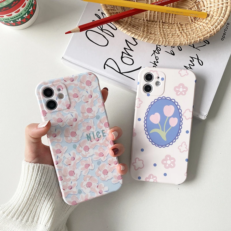 Fashion Cute Flower Soft Phone Case For iPhone 11 12 Pro Max XR XS Max 7 8 Plus SE 2020 Shockproof Floral Full Protective Cover
Fashion Cute Flower Soft Phone Case For iPhone 11 12 Pro Max XR XS Max 7 8 Plus SE 2020 Shockproof Floral Full Protective Cover