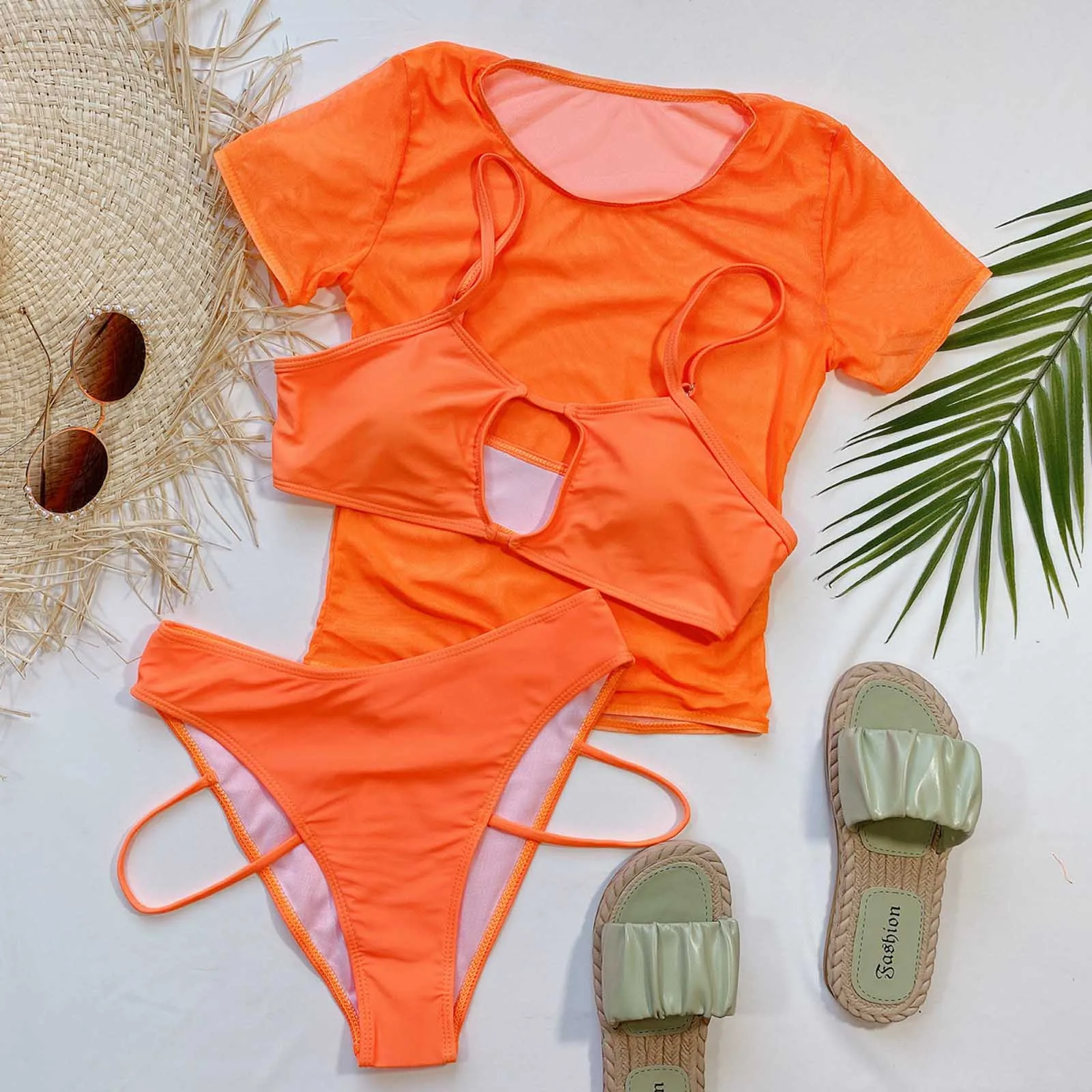 Summer Women Three-Piece Suit Sexy Bikini Set Bandage Push-Up Swimsuit Bathing Beachwear
Summer Women Three-Piece Suit Sexy Bikini Set Bandage Push-Up Swimsuit Bathing Beachwear