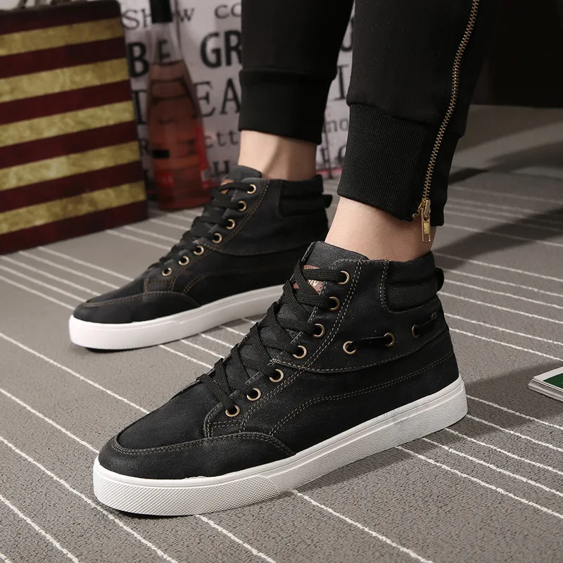 Spring Autumn Men Boots Comfortable Quality Men High Top Canvas Shoes Lace-Up Style Denim Breathable Fashion Casual Canvas Boots
Spring Autumn Men Boots Comfortable Quality Men High Top Canvas Shoes Lace-Up Style Denim Breathable Fashion Casual Canvas Boots