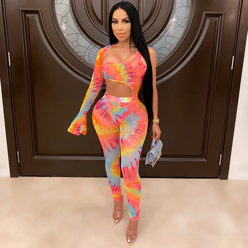 hirigin Sexy Women Two Piece Sets Single Sleeve Sheath Hollow out Bodysuits High Waist Pants Female Fashion Party Outfits
hirigin Sexy Women Two Piece Sets Single Sleeve Sheath Hollow out Bodysuits High Waist Pants Female Fashion Party Outfits