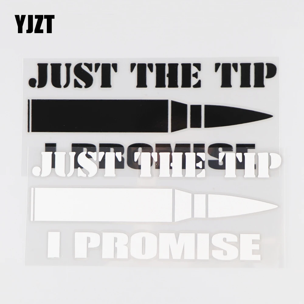 YJZT 16×6.7CM JUST THE TIP I PROMISE Car Sticker Creative Word Pattern Vinyl Decal Black/Silver 4C-0509
YJZT 16×6.7CM JUST THE TIP I PROMISE Car Sticker Creative Word Pattern Vinyl Decal Black/Silver 4C-0509