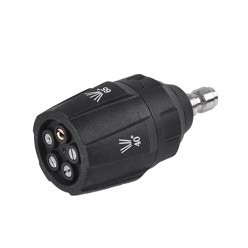 5 in 1 Nozzle High Pressure Washer 0 15 25 40 65 Nozzle Piece G1/4 Male Connect Quick Realease Adaptor Car Washer-Gun
5 in 1 Nozzle High Pressure Washer 0 15 25 40 65 Nozzle Piece G1/4 Male Connect Quick Realease Adaptor Car Washer-Gun