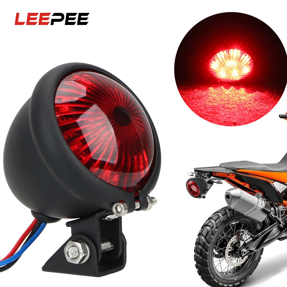 LEEPEE Motorcycles Red 12V LED Cafe Racer Style Stop Tail Light Motorbike Brake Rear Lamp Taillight for Chopper Bobber
LEEPEE Motorcycles Red 12V LED Cafe Racer Style Stop Tail Light Motorbike Brake Rear Lamp Taillight for Chopper Bobber