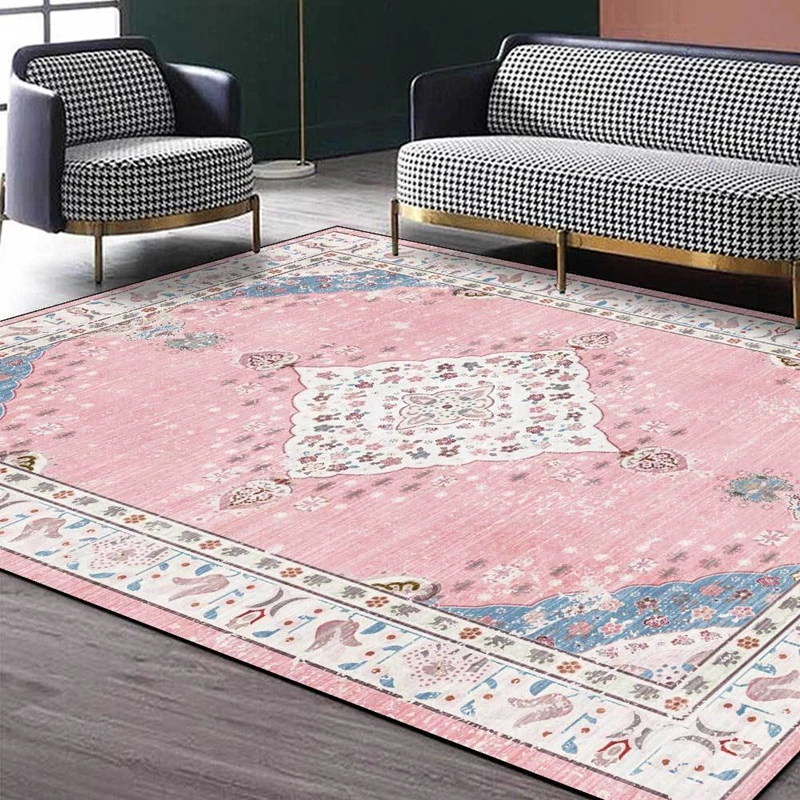 Girl Princess Room Decor Area Rugs Pink Persian Ethnic Style Bedroom Bedside Non-Slip Carpet Children Kids Play Tent Floor Mats
Girl Princess Room Decor Area Rugs Pink Persian Ethnic Style Bedroom Bedside Non-Slip Carpet Children Kids Play Tent Floor Mats