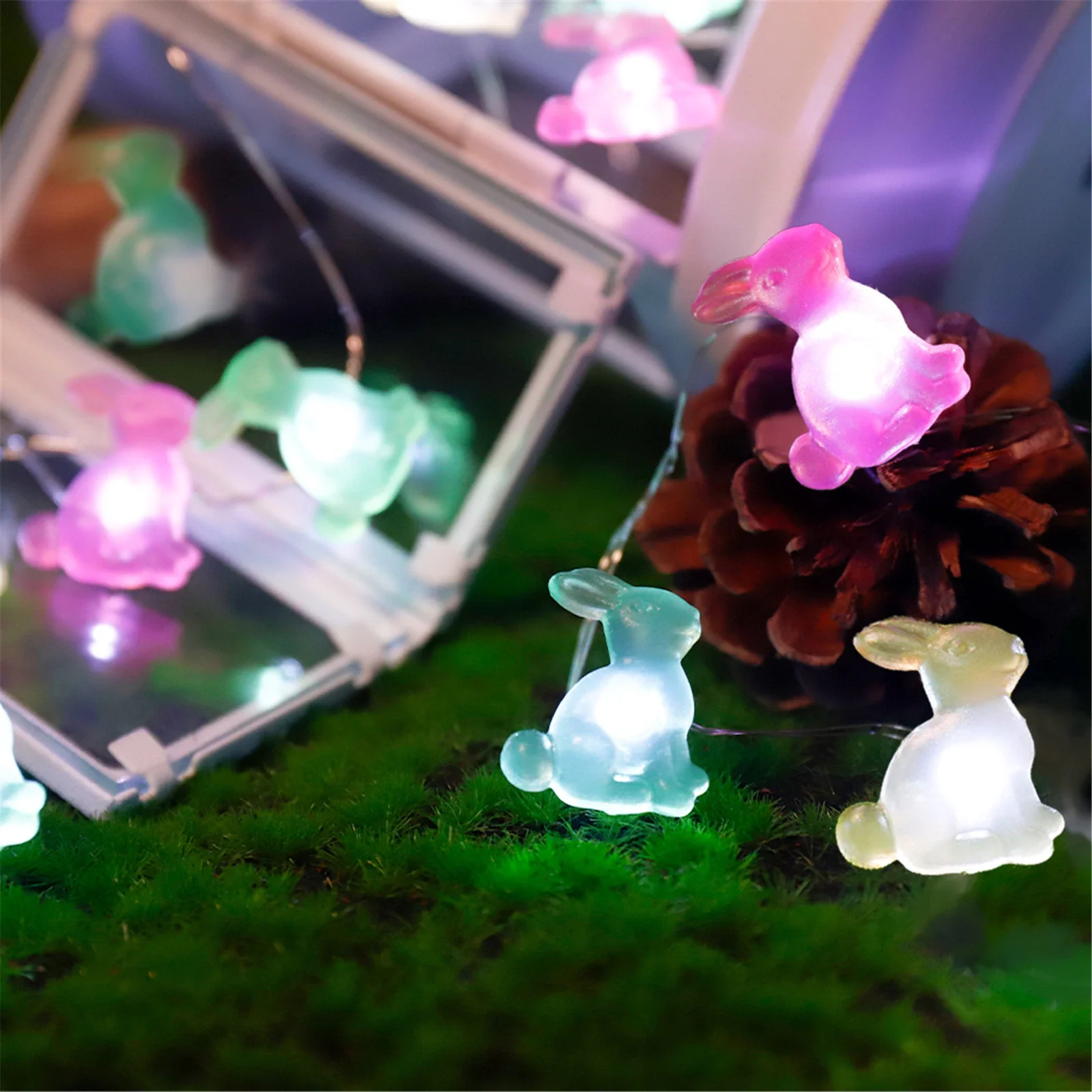 2M20LED Easter String Light Colorful Battery Powered Cute Rabbit Lights For Home Easter Holiday Party Hanging Decor Bunny Lamp
2M20LED Easter String Light Colorful Battery Powered Cute Rabbit Lights For Home Easter Holiday Party Hanging Decor Bunny Lamp