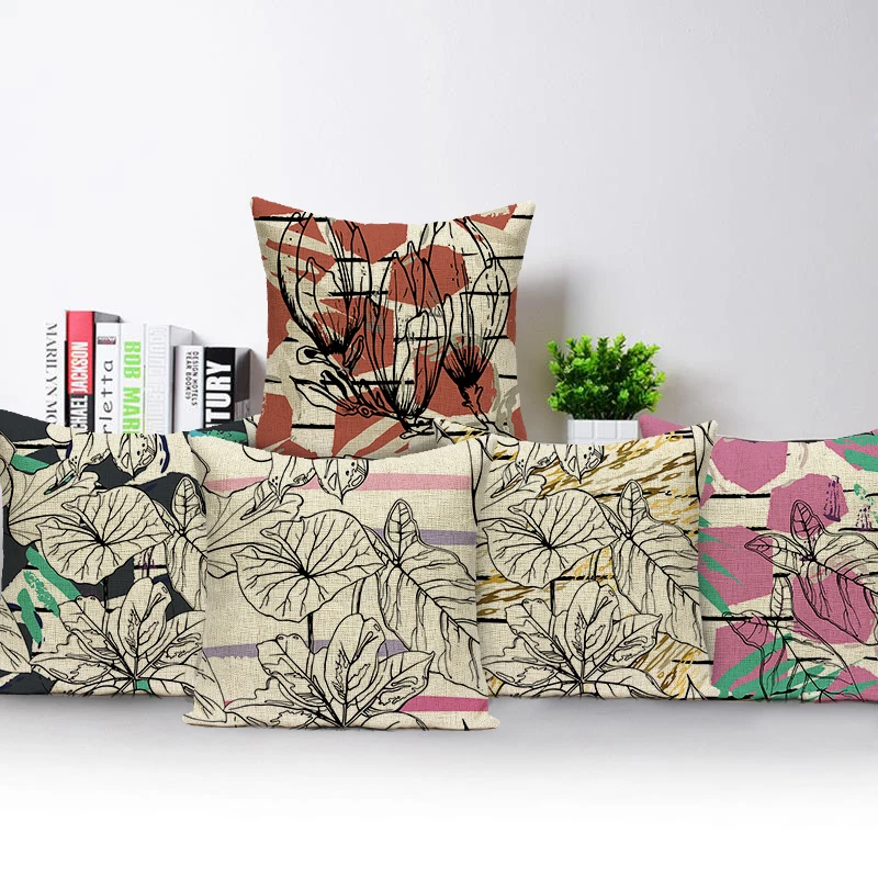 Plants Floral Leaves Cushion Cover Flowers Printed Pillow Covers Home Decorative Office Sofa Car Seat Throw Pillowcase
Plants Floral Leaves Cushion Cover Flowers Printed Pillow Covers Home Decorative Office Sofa Car Seat Throw Pillowcase