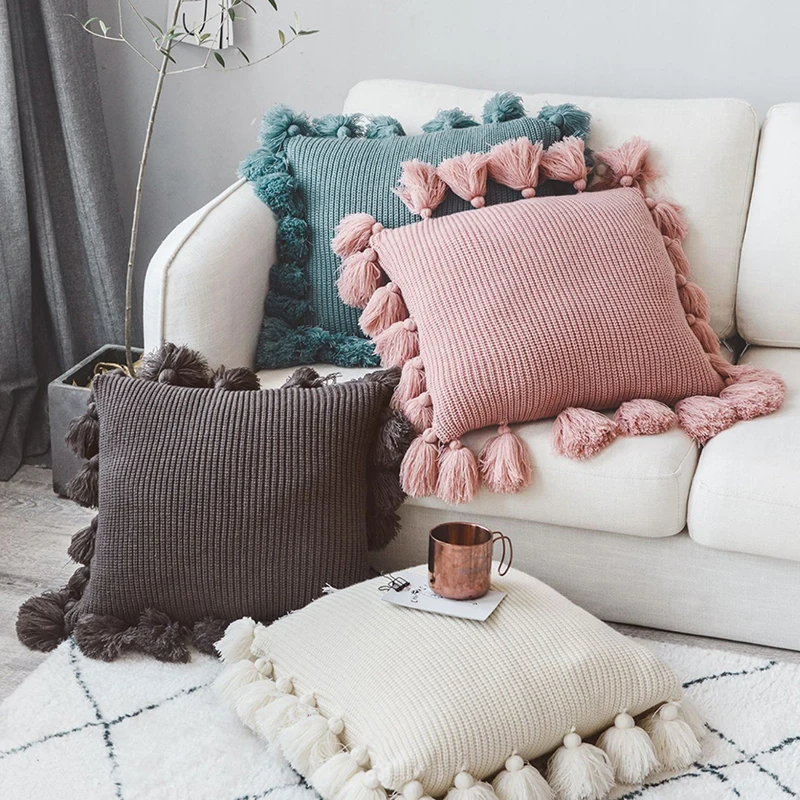 Solid Color Fringed Pillow Cover Nordic Pillow Wool Creative Home Cojines Decorativos Cushion Cover JJJRY799
Solid Color Fringed Pillow Cover Nordic Pillow Wool Creative Home Cojines Decorativos Cushion Cover JJJRY799