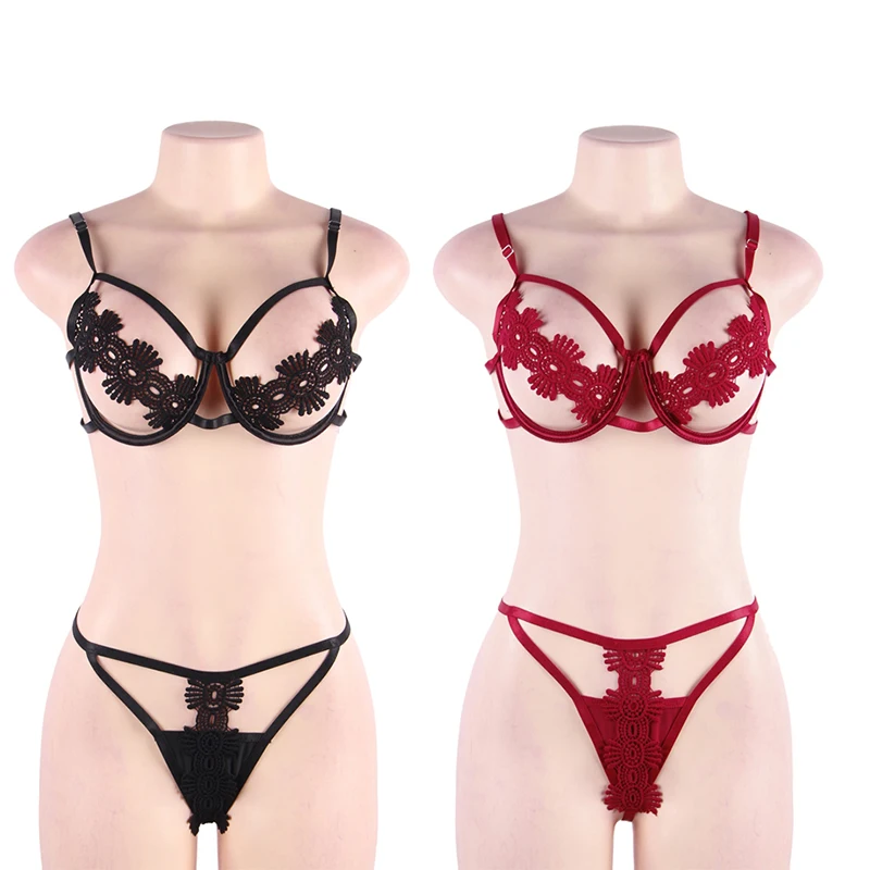 New Arrival Women's Pluse Size Sexy Underwear Three Point Suit Hollow Decal Sexy Bra Lingerie for Women Erotic Bikini
New Arrival Women's Pluse Size Sexy Underwear Three Point Suit Hollow Decal Sexy Bra Lingerie for Women Erotic Bikini