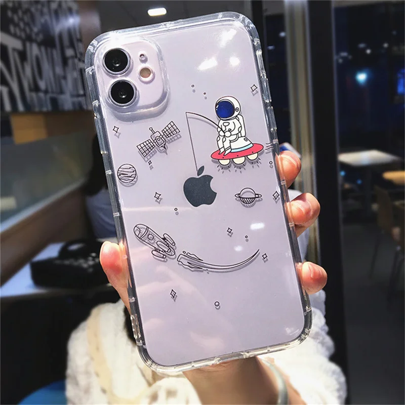 Funda de telfono transparente a prueba de golpes para iPhone, funda de TPU con dibujos animados divertidos para iPhone 11 12
Funda de telfono transparente a prueba de golpes para iPhone, funda de TPU con dibujos animados divertidos para iPhone 11 12