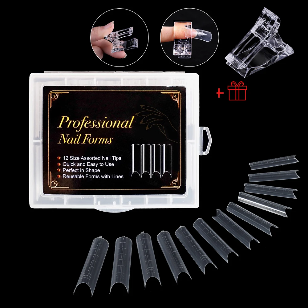 TP 120/48 Pcs 1box Diamond Shape Dual System Easy Form Gel Polish Acrylic Nail Tips Extension Builder Full Cover Stencil Mold
TP 120/48 Pcs 1box Diamond Shape Dual System Easy Form Gel Polish Acrylic Nail Tips Extension Builder Full Cover Stencil Mold