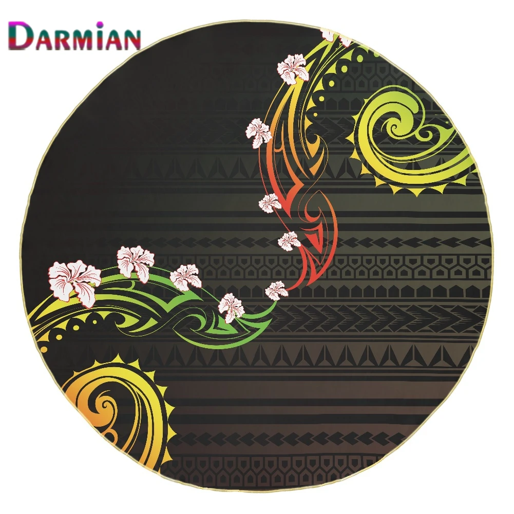 DARMIAN Round Rug Black Polynesian Tribal Flowers Carpets For Living Room Home Carpet Coffee Table Mat Bedroom Decor Area Rugs
DARMIAN Round Rug Black Polynesian Tribal Flowers Carpets For Living Room Home Carpet Coffee Table Mat Bedroom Decor Area Rugs