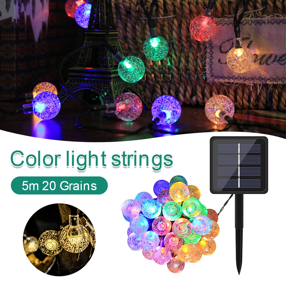 5M/16Ft 20 LED Solar String Lights Waterproof Fairy String Light with 2 Lighting Modes Christmas Fairy String Light for Lawn
5M/16Ft 20 LED Solar String Lights Waterproof Fairy String Light with 2 Lighting Modes Christmas Fairy String Light for Lawn