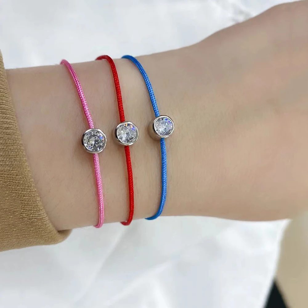 Slovecabin Pure 925 Sterling Silver Simple Crystal Red Rope Chain Bracelets For Women Silver 925 Couple Pulsera Fine Jewelry
Slovecabin Pure 925 Sterling Silver Simple Crystal Red Rope Chain Bracelets For Women Silver 925 Couple Pulsera Fine Jewelry