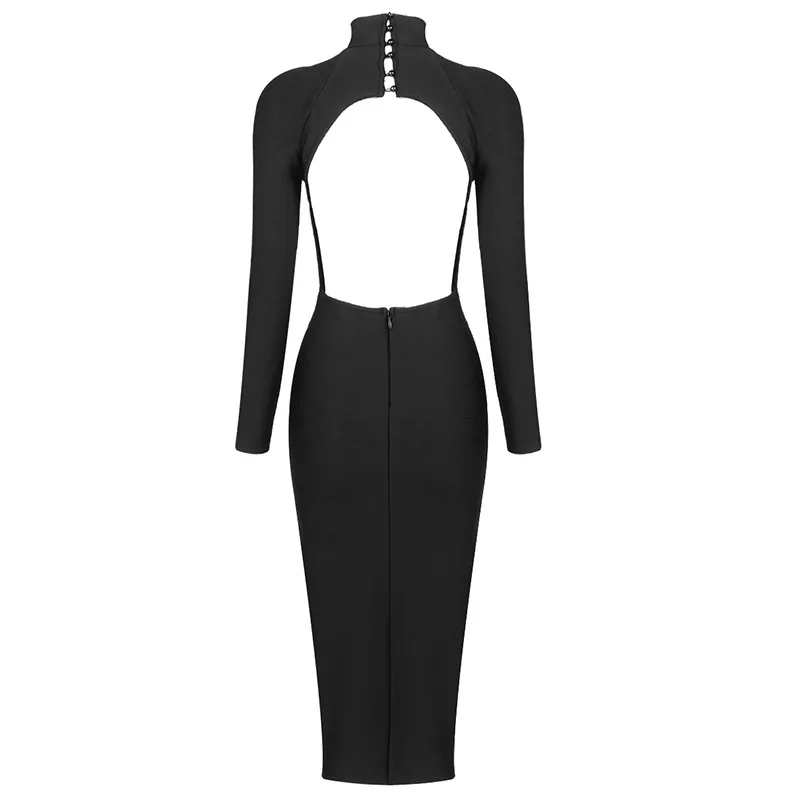 Autumn and winter dress sexy knitting high neck long sleeve long skirt open back celebrity tight bandage dress
Autumn and winter dress sexy knitting high neck long sleeve long skirt open back celebrity tight bandage dress