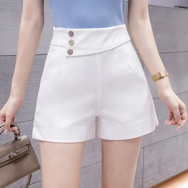 Korean Office Lady Casual Breasted Women's Suit Shorts High Waist Wide Leg Pants Female Summer Shorts 2021
Korean Office Lady Casual Breasted Women's Suit Shorts High Waist Wide Leg Pants Female Summer Shorts 2021