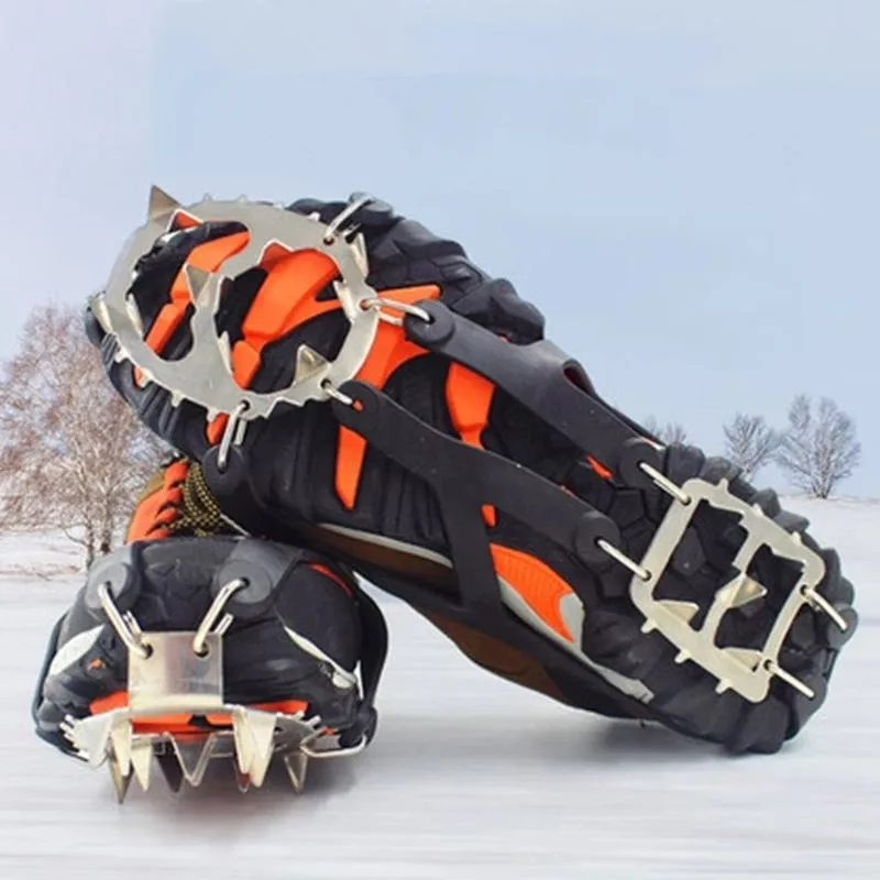1 Pair 18 Studs Stainless Steel Anti-Skid Snow Ice Climbing Shoe Outdoor Hiking Camping Non-Slip Spike Grip Cleats Overshoes M/L
1 Pair 18 Studs Stainless Steel Anti-Skid Snow Ice Climbing Shoe Outdoor Hiking Camping Non-Slip Spike Grip Cleats Overshoes M/L