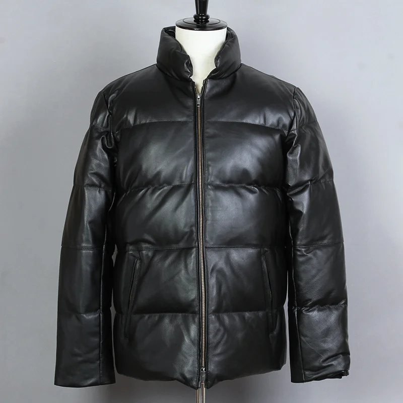 Mens Japanese Style Retro Loose Down Jacket Simple Sheepskin Filled Down Genuine Leather Jacket Men Casual Winter Coat
Mens Japanese Style Retro Loose Down Jacket Simple Sheepskin Filled Down Genuine Leather Jacket Men Casual Winter Coat