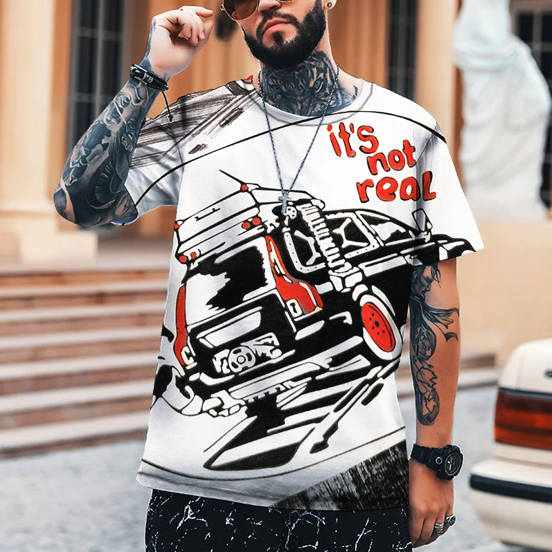 Men's Clothing Short-sleeved Shirt Sports Fashion 3D Printing Men's T-shirt Car Short-sleeved Off-road Car Printing Summer
Men's Clothing Short-sleeved Shirt Sports Fashion 3D Printing Men's T-shirt Car Short-sleeved Off-road Car Printing Summer
