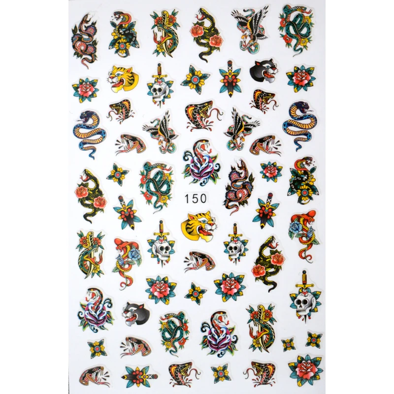 10PCS Nail Decals DesignerBrand Flower Snake Smiley Nail Sticker Bee Nail Slider DIY Cartoon Character Nail Supplies Decoration
10PCS Nail Decals DesignerBrand Flower Snake Smiley Nail Sticker Bee Nail Slider DIY Cartoon Character Nail Supplies Decoration