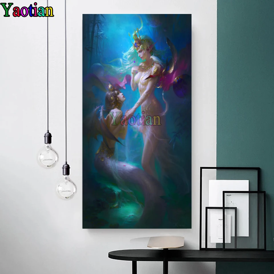 5D Diy Diamond Painting Fantasy Mermaid Full Square Round Diamond Embroidery Cross Stitch Needlework Mosaic Wall Art Home Decor
5D Diy Diamond Painting Fantasy Mermaid Full Square Round Diamond Embroidery Cross Stitch Needlework Mosaic Wall Art Home Decor