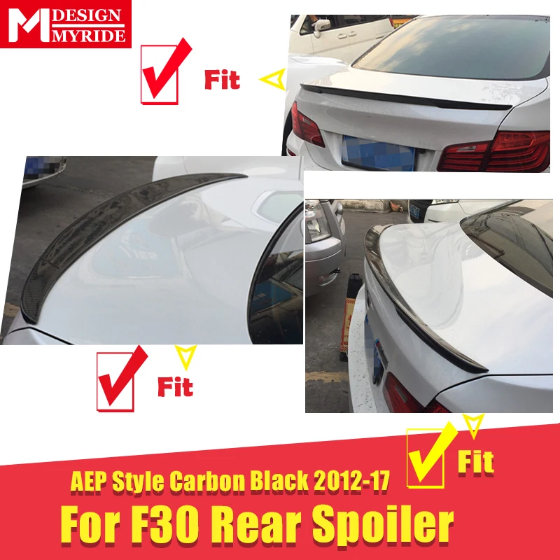 Спойлер для BMW 3-Series F30 задний спойлер из углеродного волокна AEP стильный глянцевый