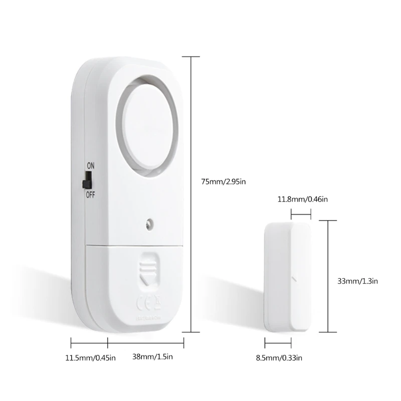 Anti-theft Alarm Door/Window Entry Defense Magnetic Sensor Wireless Burglar Security Alarm System Battery Operated for Garage
Anti-theft Alarm Door/Window Entry Defense Magnetic Sensor Wireless Burglar Security Alarm System Battery Operated for Garage