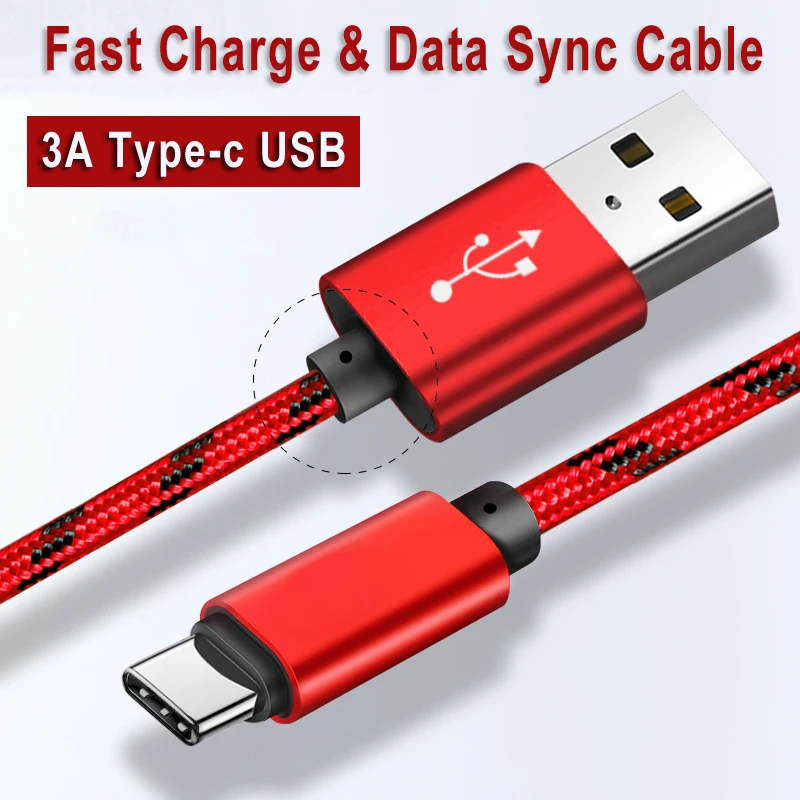 Кабель USB C 3A для Samsung A32 A52 A72 A12 A42 быстрая зарядка Type-C кабель OPPO A74 A94 A54 Reno 5 4 3 2 Z Pro |