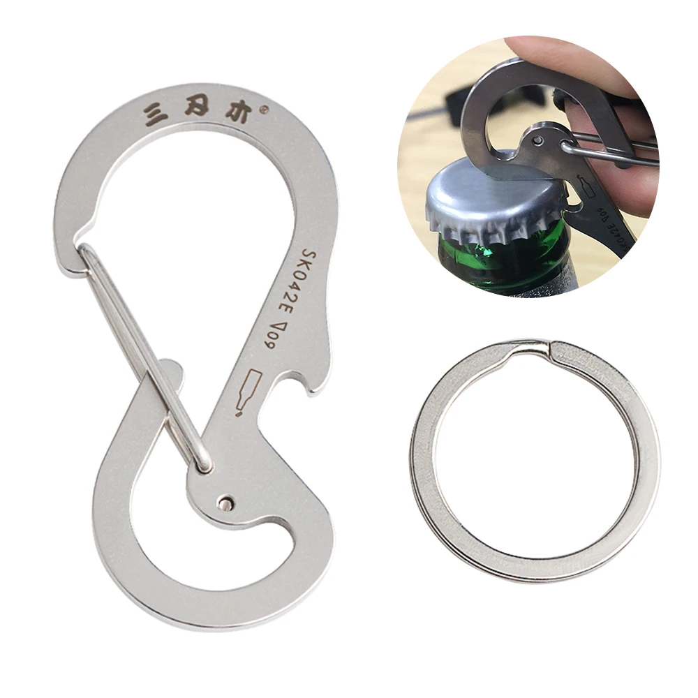 Многофункциональный Карабин, брелок из нержавеющей стали, карманный инструмент для выживания на природе, для пешего туризма, кемпинга, рыба... 
Многофункциональный Карабин, брелок из нержавеющей стали, карманный инструмент для выживания на природе, для пешего туризма, кемпинга, рыба...