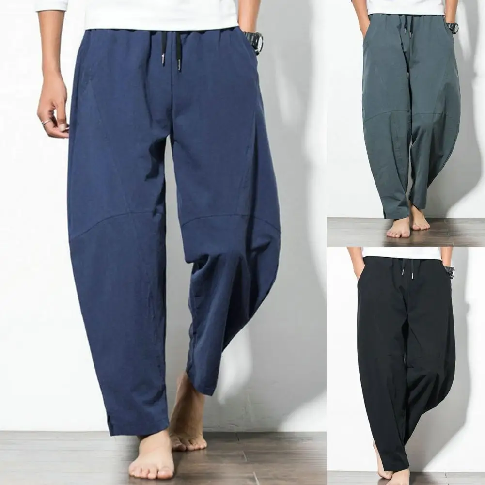 Men Pants Solid Color Loose Skin-friendly Men Straight-Legs Linen Pants for Home Streetwear Male Casual Pants Men's Solid Color
Men Pants Solid Color Loose Skin-friendly Men Straight-Legs Linen Pants for Home Streetwear Male Casual Pants Men's Solid Color