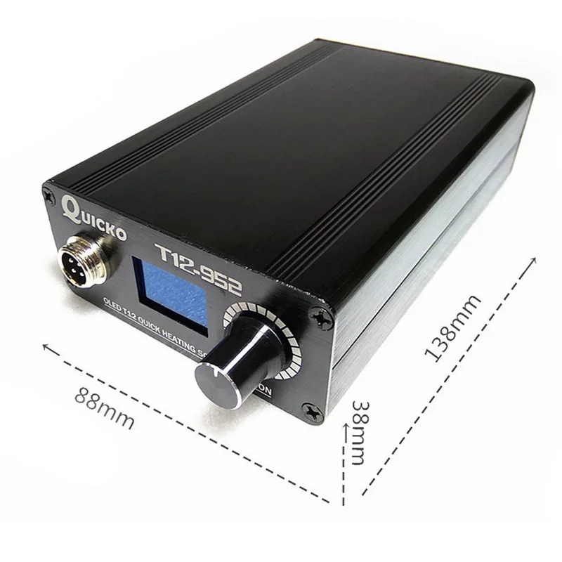 Quick Heating T12 Soldering Station Electronic Welding Iron 2020 New Version T12 OLED Digital Soldering Iron T12-952 QUICKO
Quick Heating T12 Soldering Station Electronic Welding Iron 2020 New Version T12 OLED Digital Soldering Iron T12-952 QUICKO