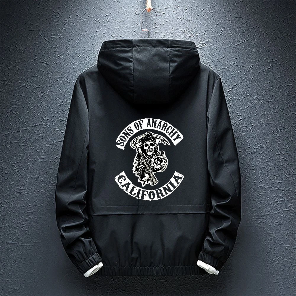 2021 Sons Of Anarchy Print Coats Spring Summer SOA Jackets Zipper Thin SAMCRO Hoodies Men's Casual Male Street Windbreaker Tops 
2021 Sons Of Anarchy Print Coats Spring Summer SOA Jackets Zipper Thin SAMCRO Hoodies Men's Casual Male Street Windbreaker Tops