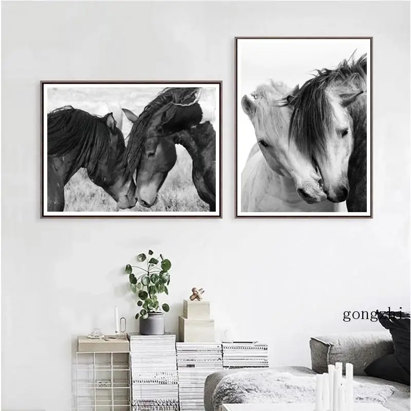 Black and White Wild Horse Art Photography Prints Animal Canvas Painting Wall Art Pictures Nordic Posters Living Room Home Decor
Black and White Wild Horse Art Photography Prints Animal Canvas Painting Wall Art Pictures Nordic Posters Living Room Home Decor