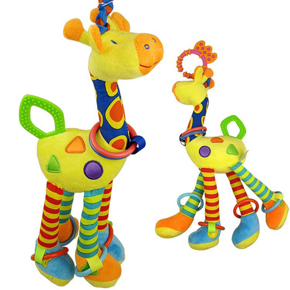 New Arrival Soft Giraffe Animal Handbells Rattles Plush Infant Baby development Handle Toys Hot Selling WIth Teether Baby Toy
New Arrival Soft Giraffe Animal Handbells Rattles Plush Infant Baby development Handle Toys Hot Selling WIth Teether Baby Toy