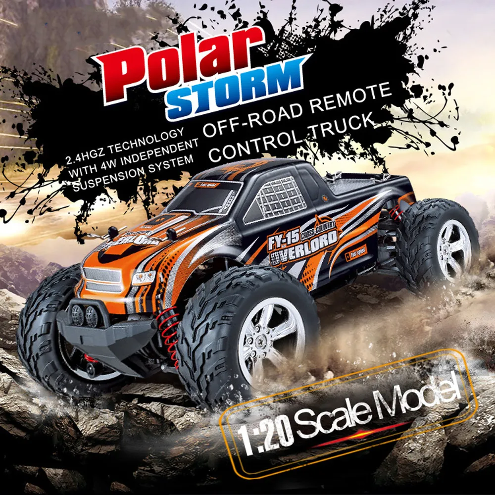 FY15 1/20 2.4G 4WD 25km/h Rc Car Mon-ster Off-road Cross-country Truck RT Splash-proof Design Four-wheel Independent ZJXT2
FY15 1/20 2.4G 4WD 25km/h Rc Car Mon-ster Off-road Cross-country Truck RT Splash-proof Design Four-wheel Independent ZJXT2