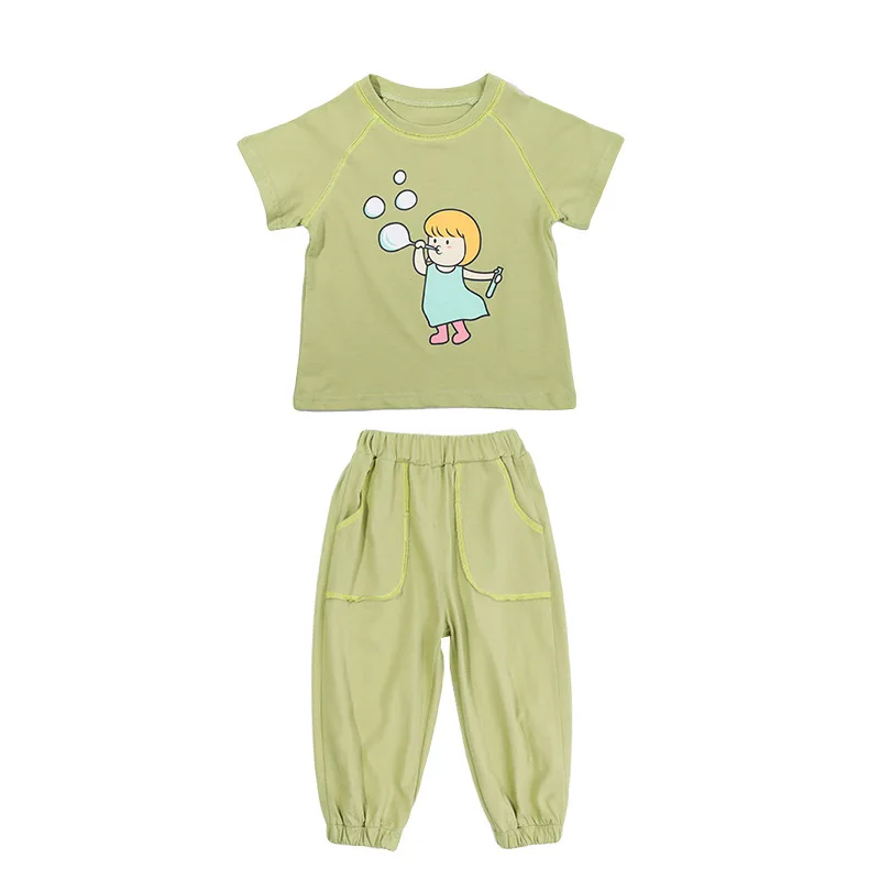 HYLKIDHUOSE Girls Clothing Sets Summer Children Casual Outfit Short Sleeve T Shirt Pants Cartoon Comfortable Kids Sports Clothes
HYLKIDHUOSE Girls Clothing Sets Summer Children Casual Outfit Short Sleeve T Shirt Pants Cartoon Comfortable Kids Sports Clothes