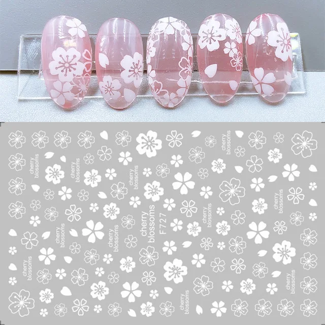 New Nail Art Sticker 2D Self-adhesive White Flower Nail Sticker Small Fresh Nail Stickers Nail Art Decorations Nails
New Nail Art Sticker 2D Self-adhesive White Flower Nail Sticker Small Fresh Nail Stickers Nail Art Decorations Nails