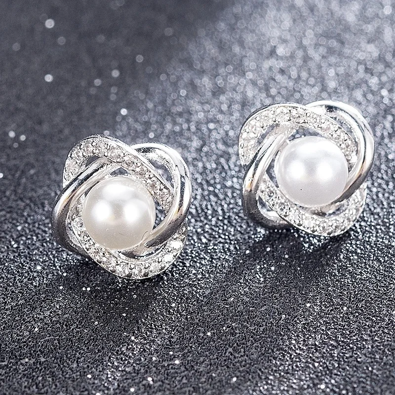 Fashion Pearl-plated Crystal Earrings Women's Wedding Jewelry Bridal Accessories Boucle D'oreille Femmer
Fashion Pearl-plated Crystal Earrings Women's Wedding Jewelry Bridal Accessories Boucle D'oreille Femmer