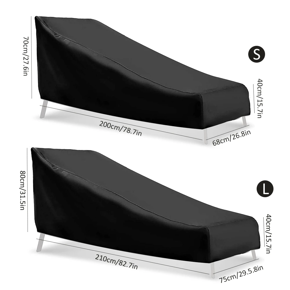 Outdoor Patio Chairs Sunbed Lounger Dust Sun Seat Cover Stacked Chair Dust Cover Storage Bag Beach Recliner Garden Supplies
Outdoor Patio Chairs Sunbed Lounger Dust Sun Seat Cover Stacked Chair Dust Cover Storage Bag Beach Recliner Garden Supplies
