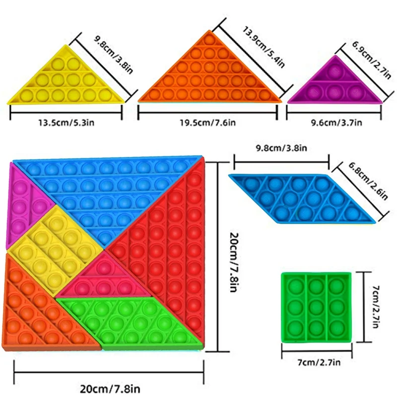 Candy Color Sensory Bubble Toys Autism Special Needs Stress Reliever Soft Silicone Squeeze Puzzle Game for Kids Adult
Candy Color Sensory Bubble Toys Autism Special Needs Stress Reliever Soft Silicone Squeeze Puzzle Game for Kids Adult