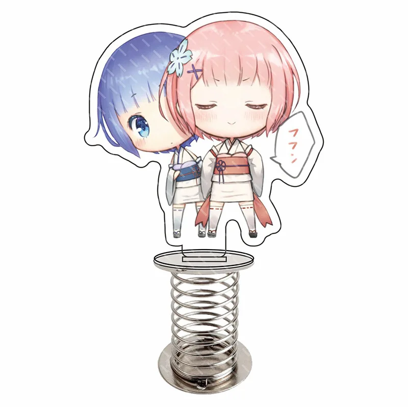 Аниме Re Zero kara Hajimeru Isekai Seikatsu Эмилия Рам акриловая фигурка брелок украшения
